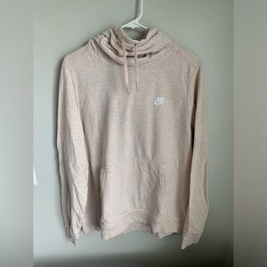 Nike Funnel Neck Light Pink Hoodie XL